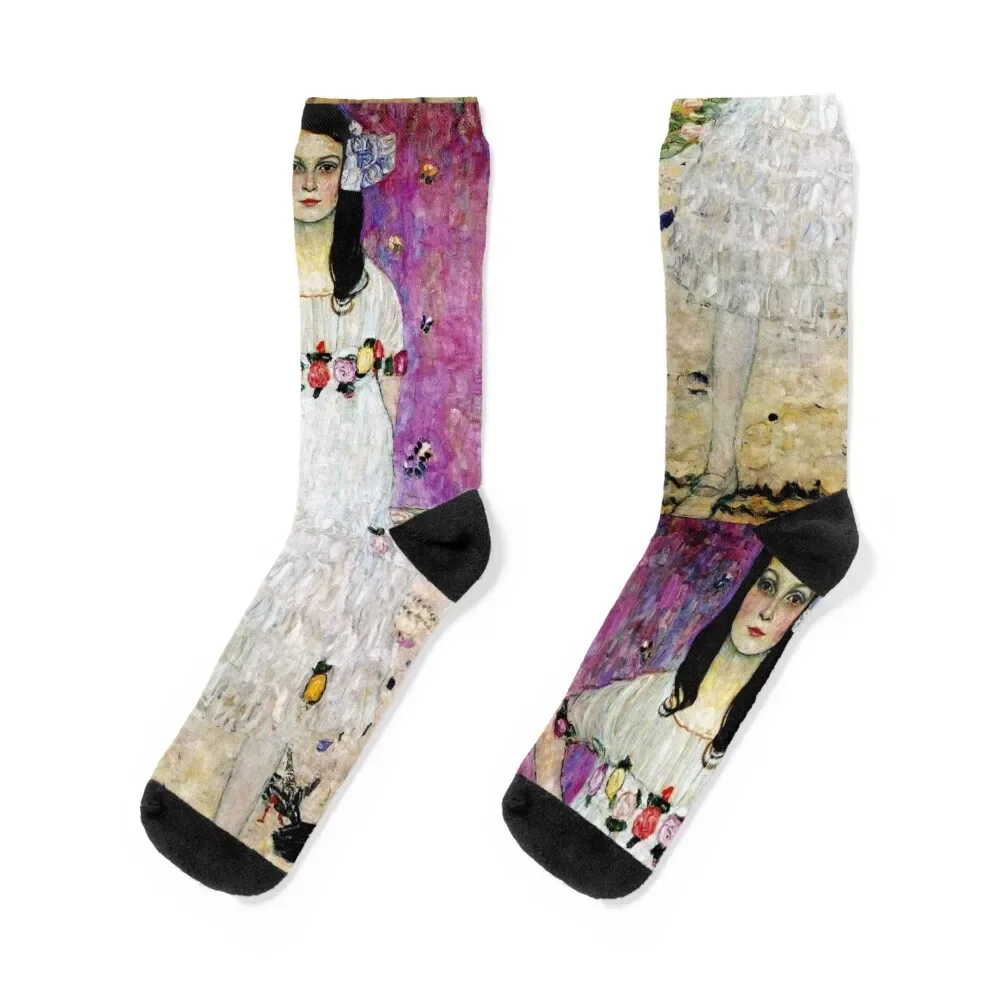 

Gustav Klimt Portrait of Mada Primavesi Art Nouveau Symbolism Socks aesthetic funny gifts Socks Girl Men's