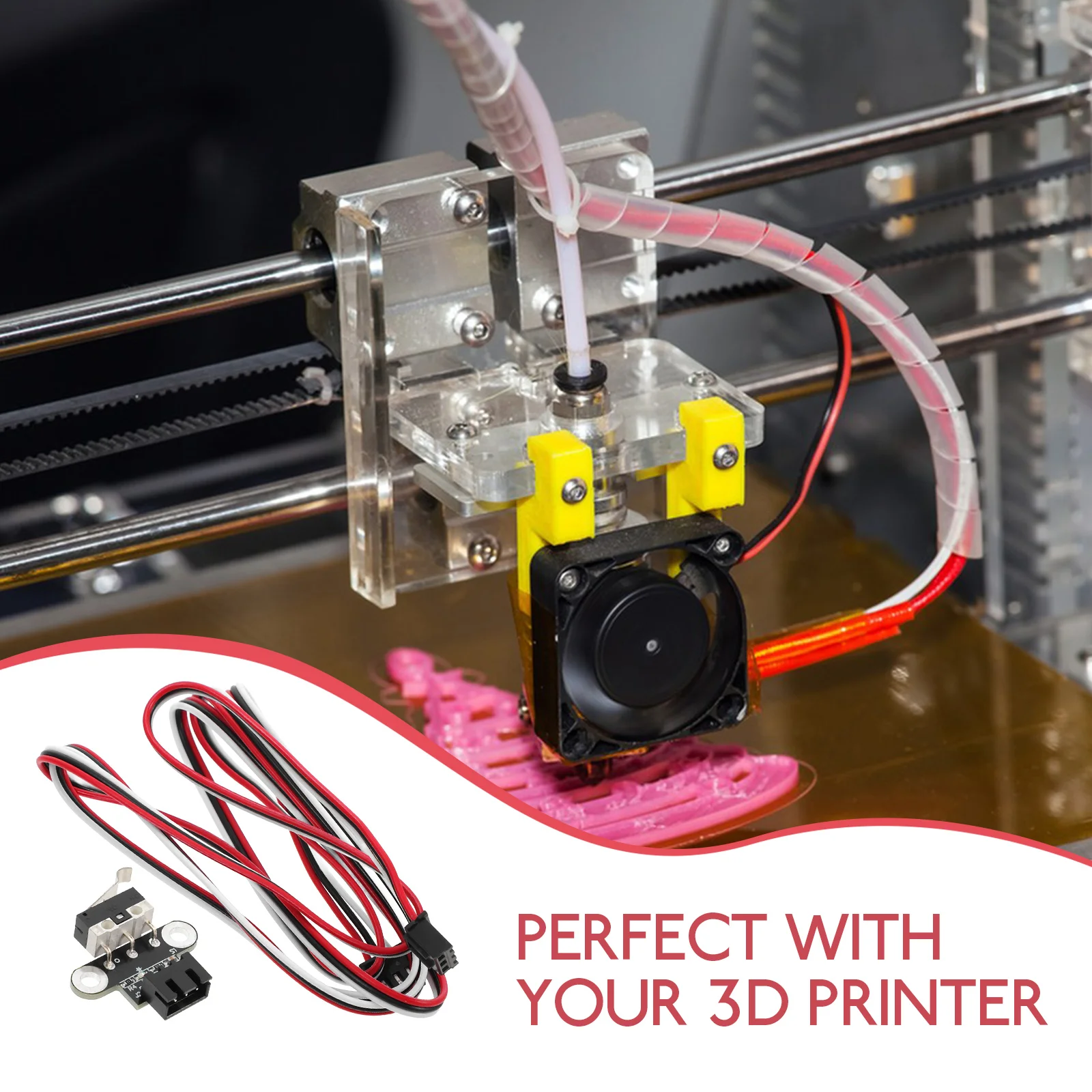

Horizontal Limit Switch Mechanical Endstop Module Printer Accessory Endstop Switch For 3D Printers Compatible With Various