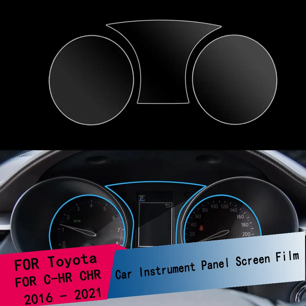 Für Toyota C-HR CHR 2016 - 2021 Auto Instrumententafel Schutzfolie PVC Armaturenbrett Membran-Schutzfolie Zubehör