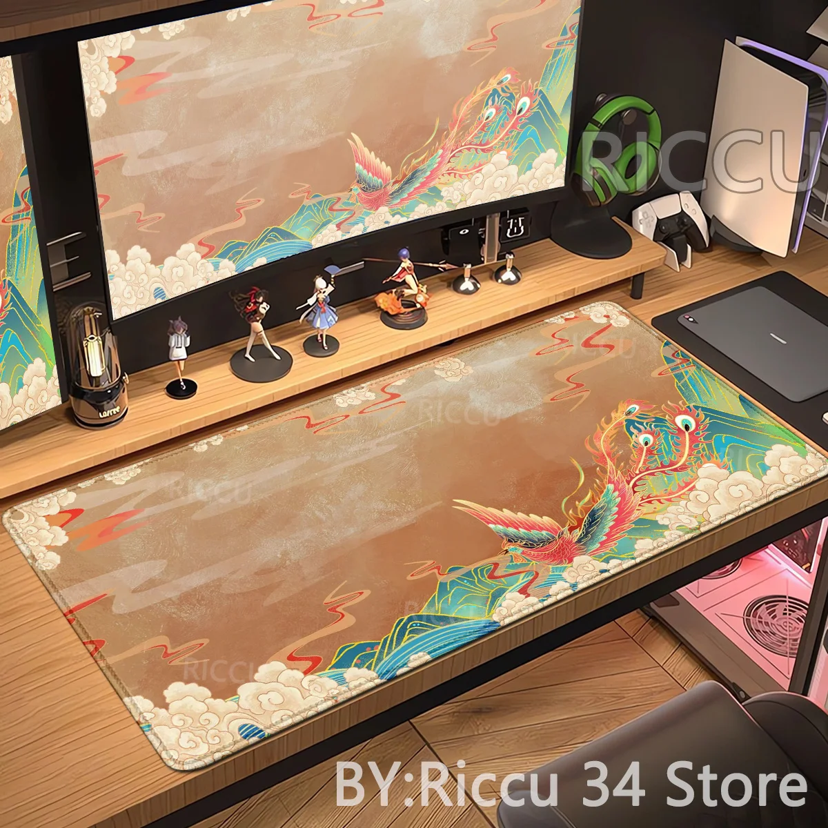 

Wall painting HD Mouse Pad Gaming Colorful Mousepad MousePads Non-Slip Soft Computer Table Mat Clouds Art Aesthetics Large New