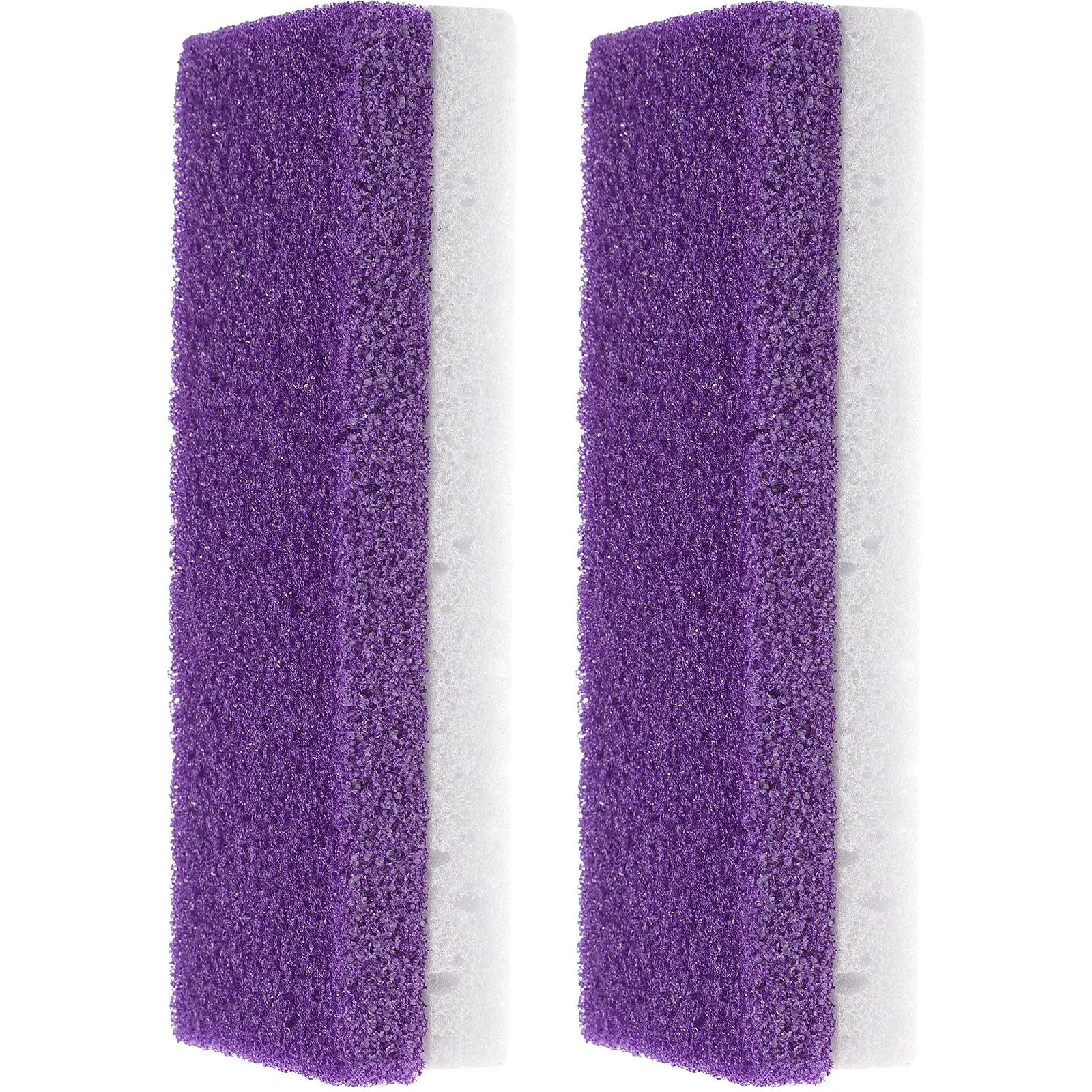 Pumice Stone Foot Scrubber 2 Piece Callus Remover Exfoliating Pedicure Tool for Hard Dead Skin Portable