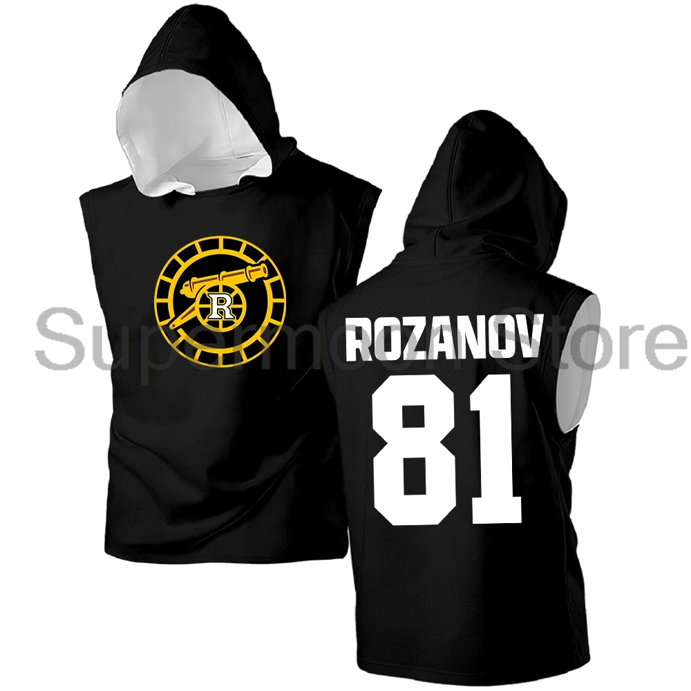 Rozanov 81 Heated Rivalry Merch Sleeveless Hoodie Women Men Hooded Tank Tops Unisex Sport Gym Vest