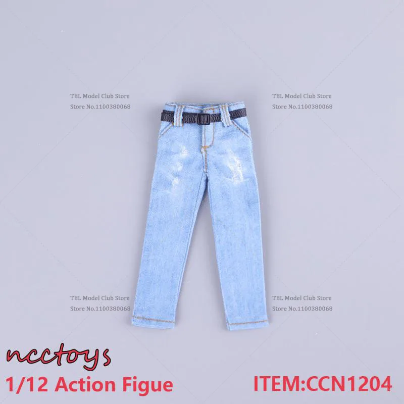 In Stock CCN1204 Multicolour 1/12 Scale Male Soldier Clothes Fashion Jeans for 6inch NW GW Nottman GT Action Figure Body Model T