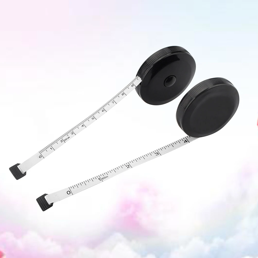 

2Pcs 150cm 60inch Retractable Tape Measure Mini Round Tailor Sewing Fabric Measuring Portable Durable Mini PVC Tape Measure