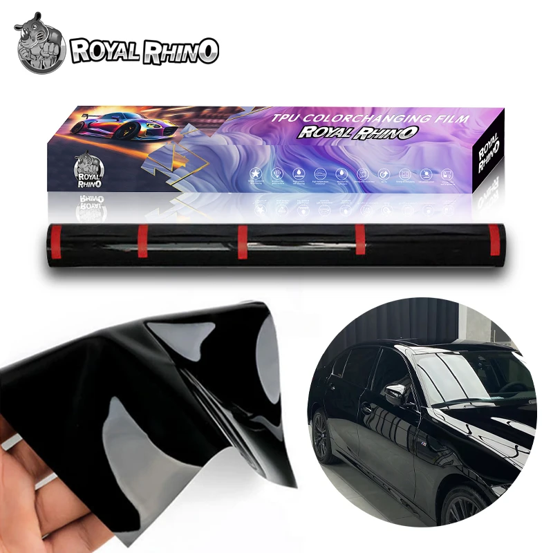 

Glossy Black 1.52x15m TPH PPF Anti-Scratch Strong Tensile Car Paint Protection Film Auto Body Wrapping