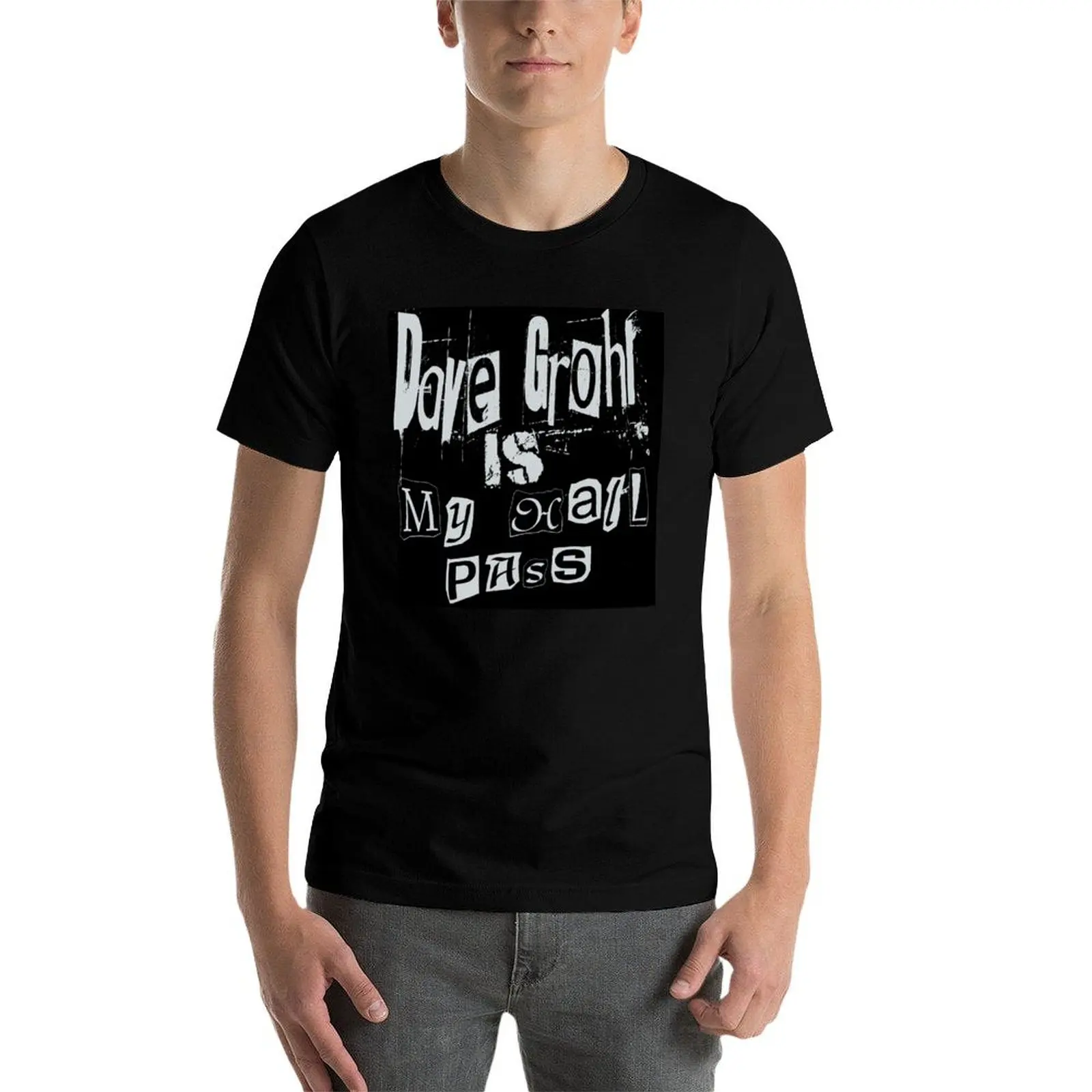 تي شيرت Dave Grohl Hall Pass تي شيرت مصمم تي شيرت أنيمي تي شيرت كبير الحجم مضحك تي شيرت رجالي