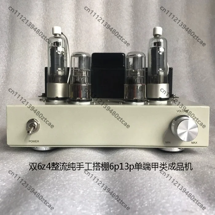 Pure Hand Point-to-Point Wiring SE Class A Tube Amp Dual 6Z4 Rectifier 6P13P HiFi Stereo Finished Amplifier