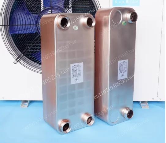 B3-22-22 Stainless Steel Heat Exchanger 1.5 Horsepower Plate Evaporator Condenser Heat Exchanger Kits of Heat Pump Water Heater