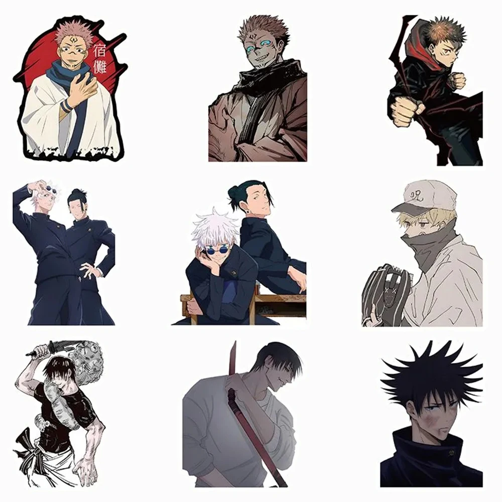 10/30/50/100pcs Japan Anime Jujutsu Kaisen Stickers for Laptop Skateboard Car Motorcycle Waterproof Cartoon Graffiti Sticker Toy