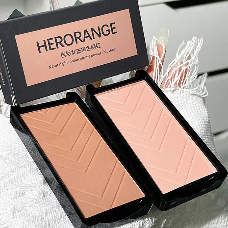 

1Pc Girl Blush Peach Makeup Palette | 6 Colors Blusher | Nude Brown Contour | Korean Natural Rouge | Cheek Tint Cosmetics