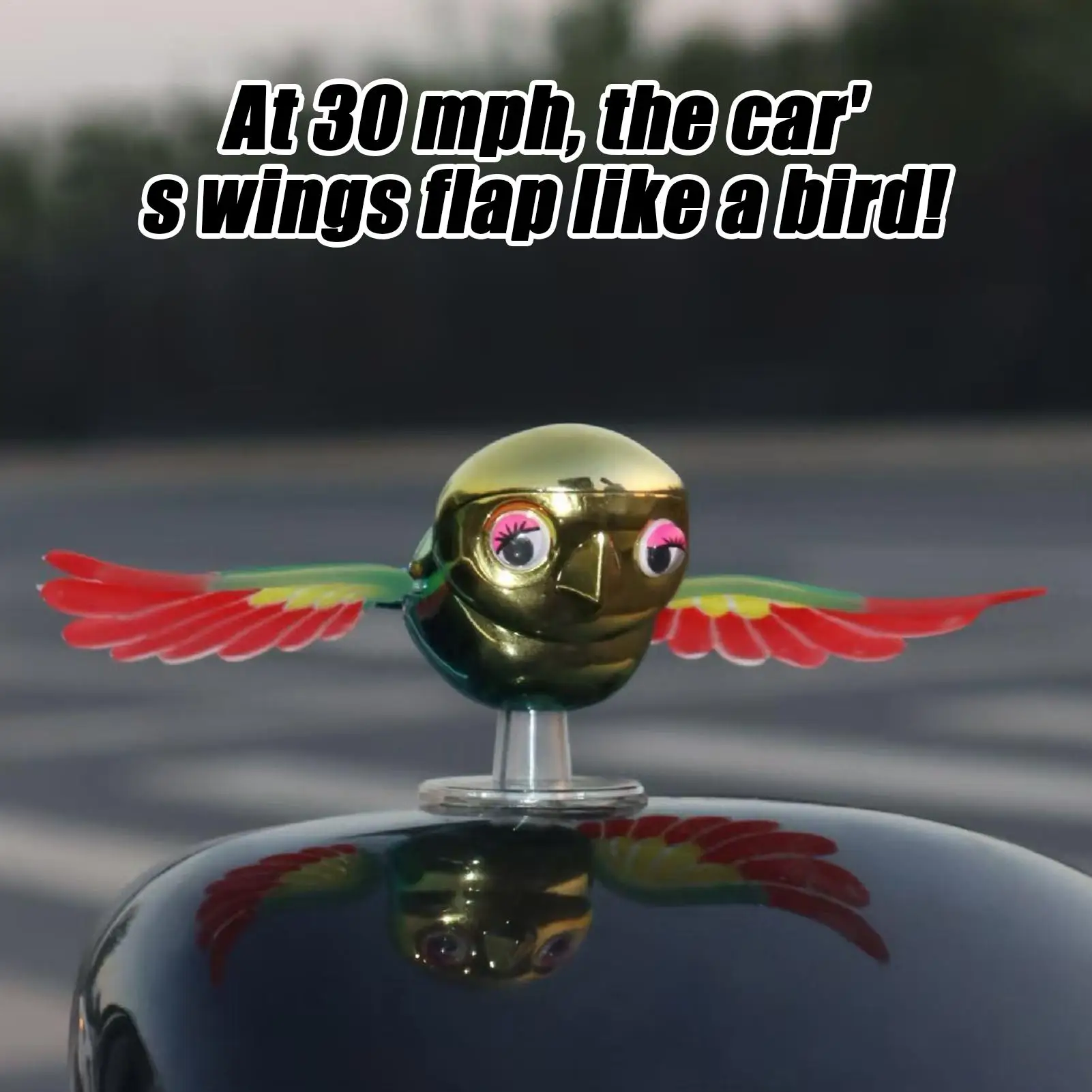 Funny Realistic Bird Motorcycle Helmet Decor, Dynamic Ornament for Women Riders, Cycling, Commuting, Touring & Road Trips