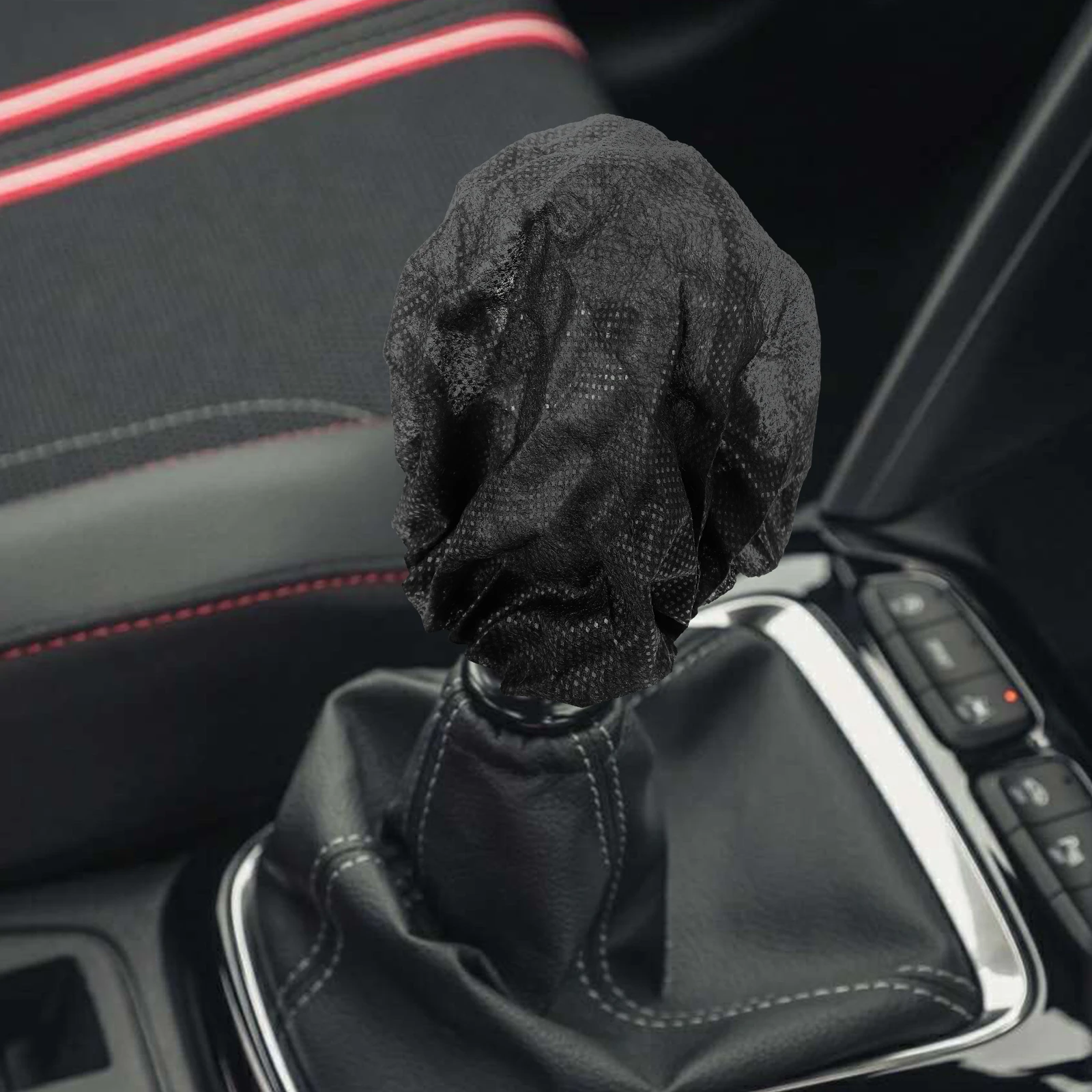 

30 Pcs Gear Protection Case Car Shift Cover Lever Black Hooded Protective Stick