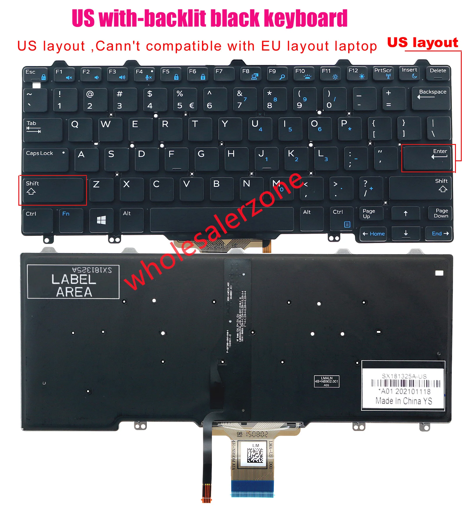 Keyboard For Dell L… - image