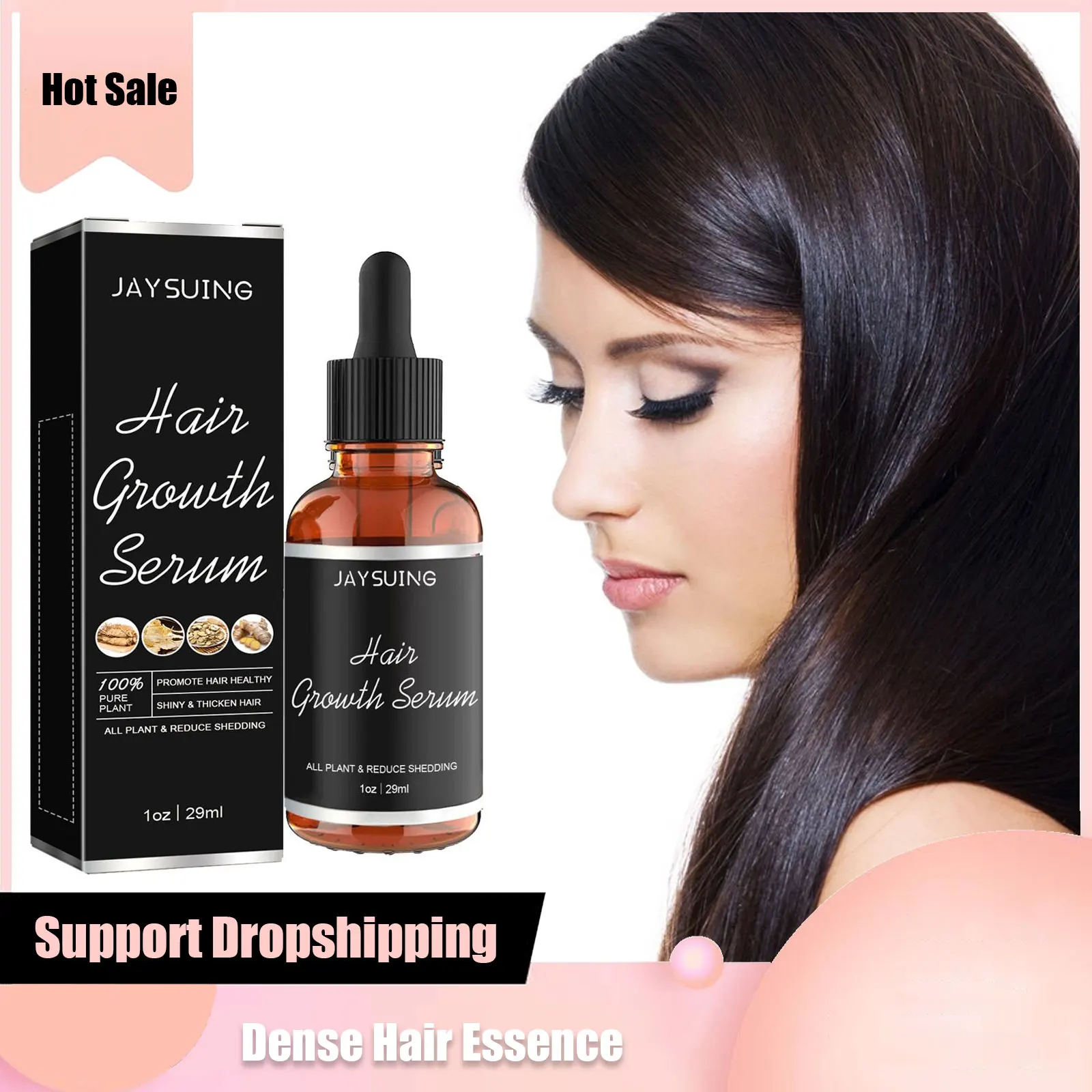 

Dense Hair Essence Promote Hair Growth Scalp Treatment Repairs Dry Frizz Damaged Roots Regrowth Thickening Nourishing Hair Serum