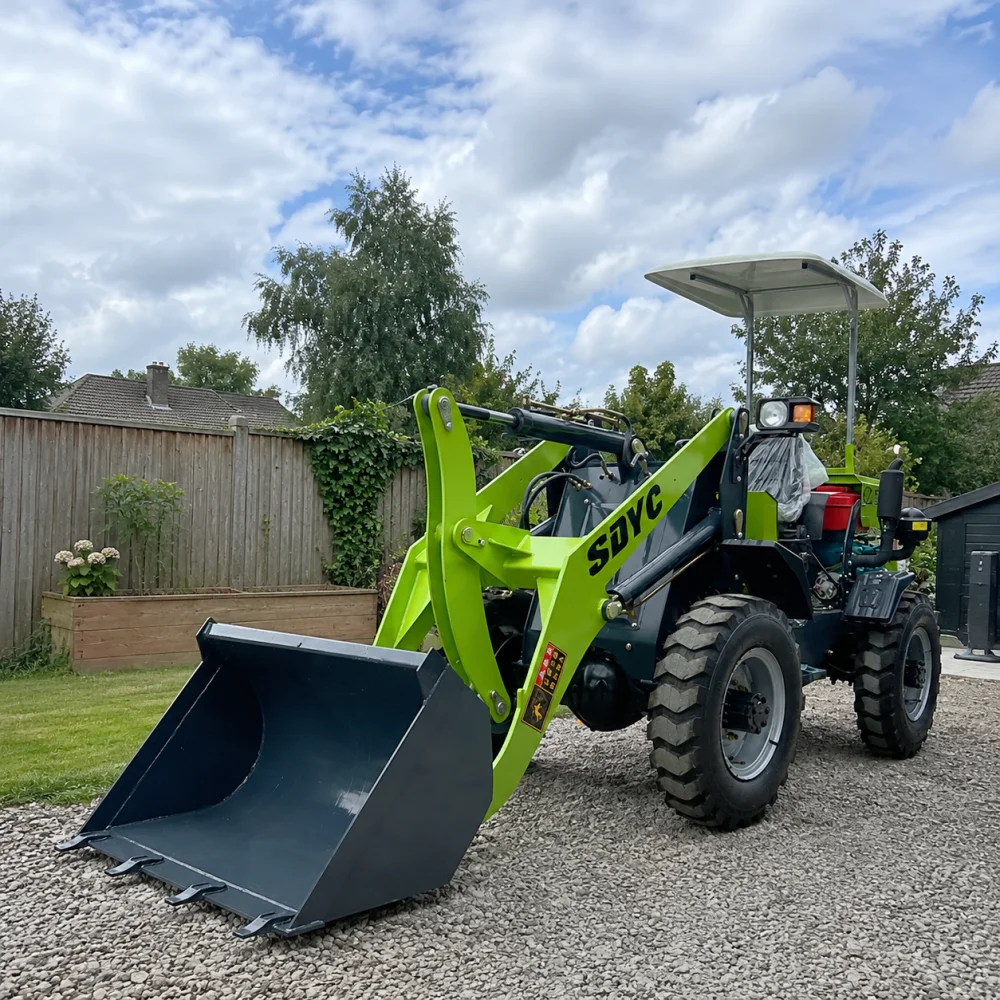 

Mini Wheel Loader Compact Diesel Hydraulic Bucket Garden Farm Ranch Landscaping Material Handling CE EPACertified