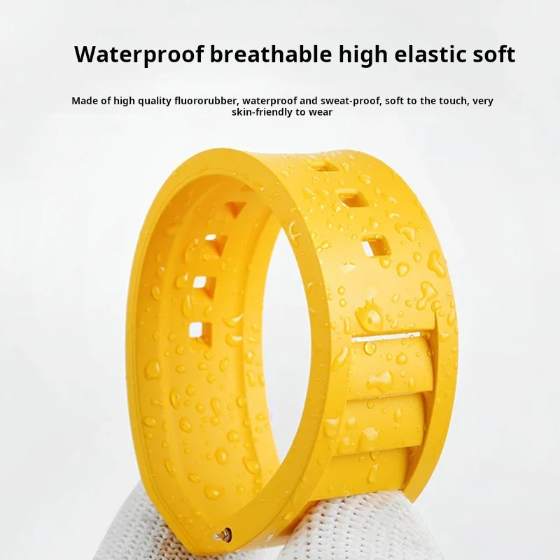 Watchband for casio g-shock GMW-B5000 GM-B2100 GMB2100 GMC-B2100 MRG-B2100D fluororubber strap link Replacement Bracelet