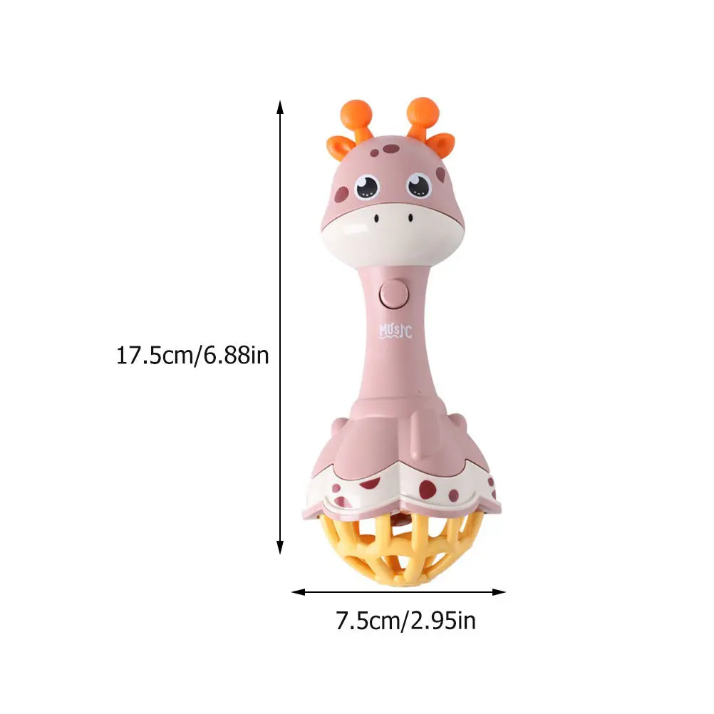 ของเล่นสัตว์พลาสติกพรีเมียม มีเสียงและแสง สีสันสดใส ด้ามจับยาว จับง่าย เหมาะสำหรับเด็กเล็ก เสริมพัฒนาการ 1 ชิ้น