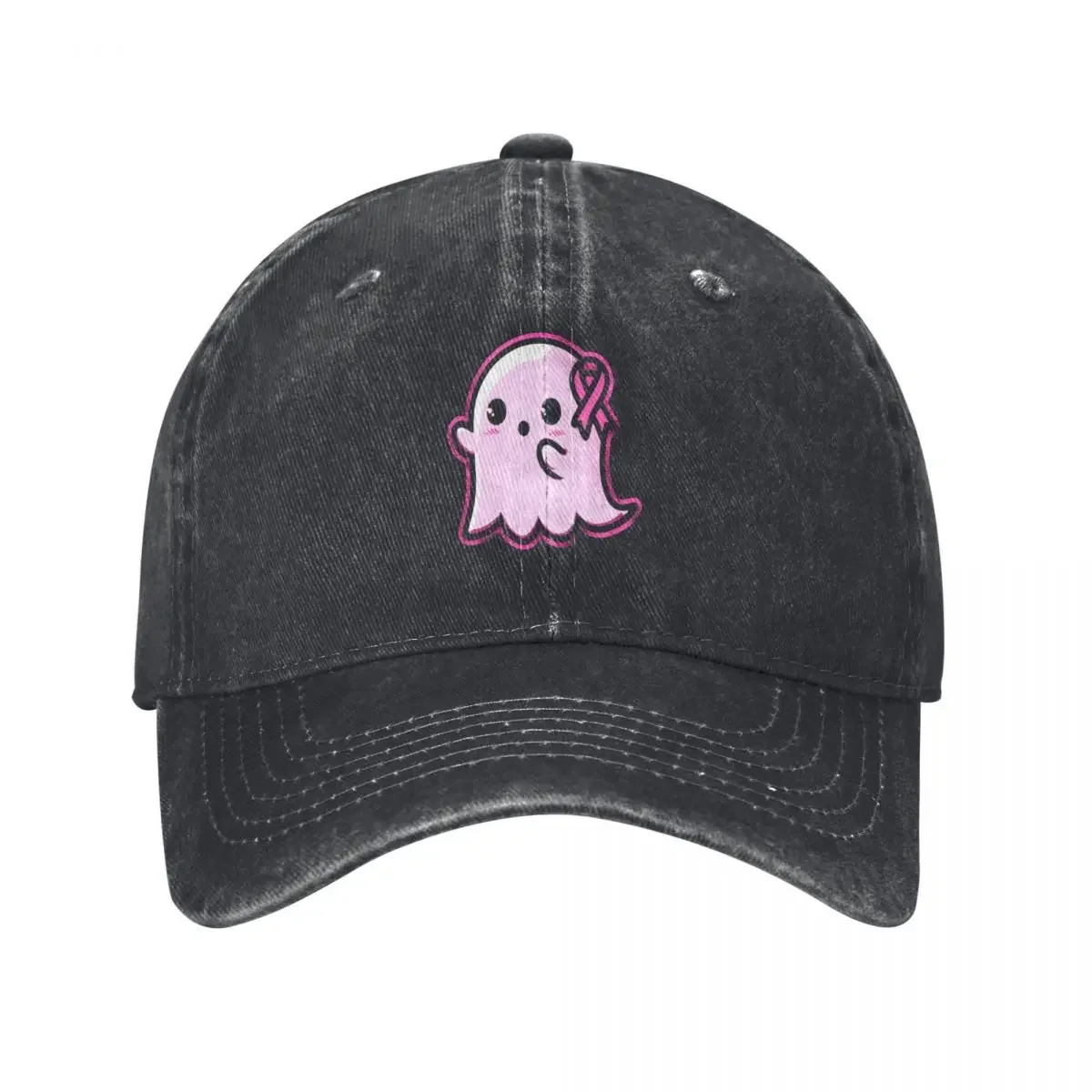 Pink Ribbon Ghost Charm Baseball Cap funny hat New In Hat Cosplay Boy Child Women's