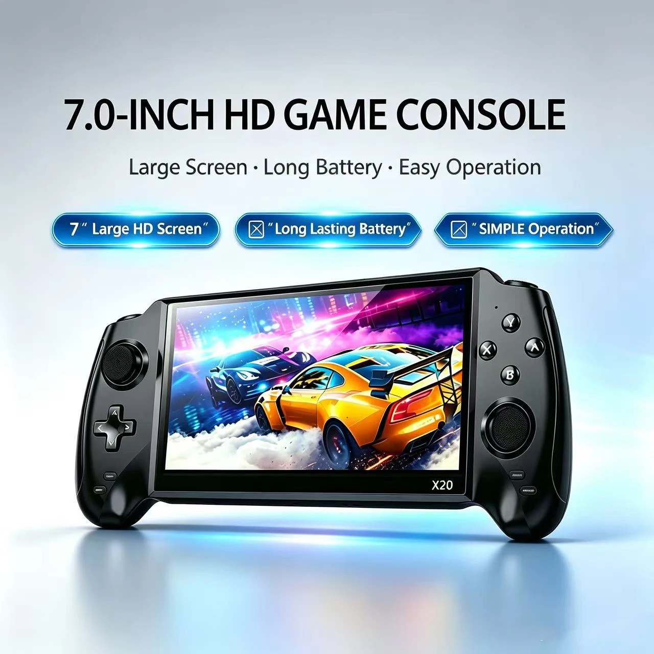 Gaming Console G90 - 7.0 Inch X20 Retro Handheld Game
