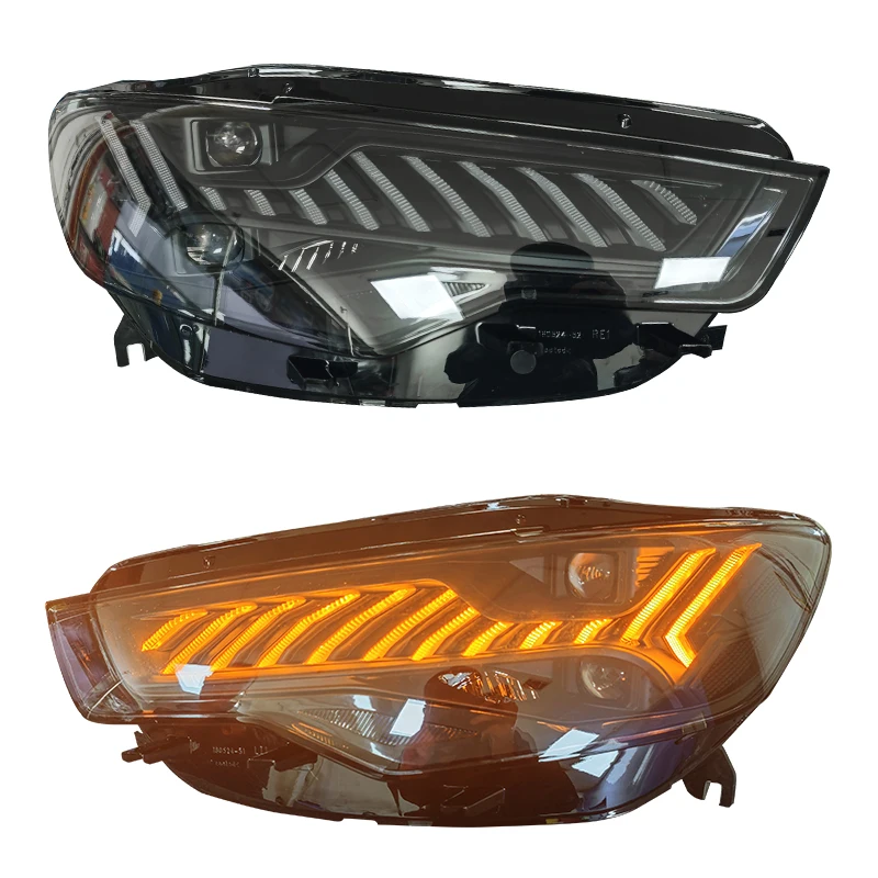 

For Audi A6 A6L C7 2012 2013 2014 2015 Car LED Lights LED Head Lamp Assembly Front Lamps Modified A7 Style Head Lights Lamps DRL