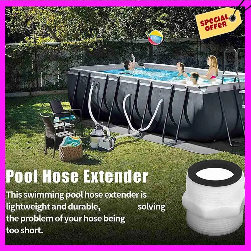 -ABUB 2Pcs 1.5Inch To 1.5Inch Pool Hose Connector - Pool Hose Adapter For Above Ground Swimming Pool Hose And Filter Pumps