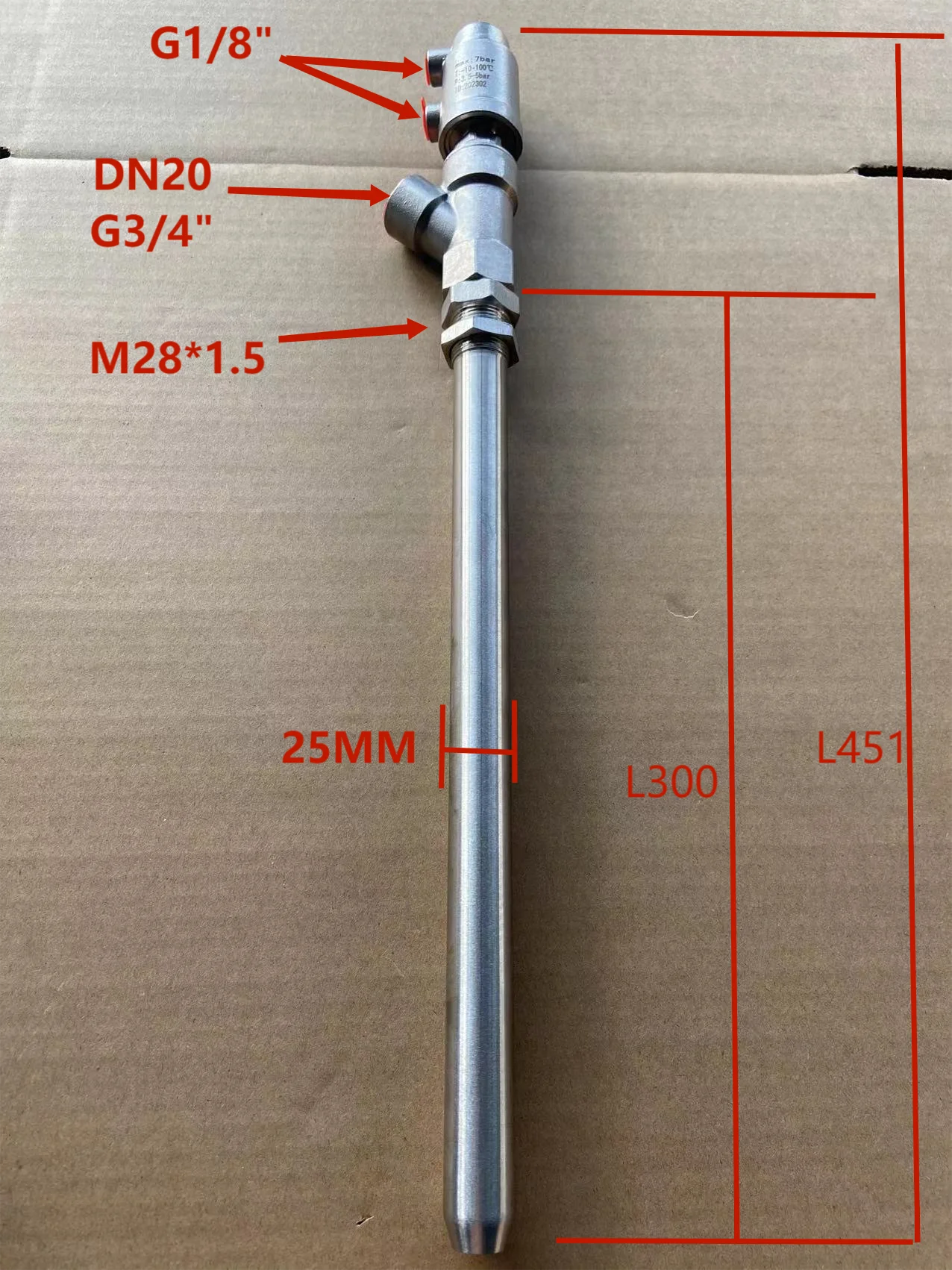 Imagem -05 - Envio Gratuito de Dn20extension Rod Anti Gotejamento Vazamento Pneumático Válvula Enchimento Bico Descarga Linear Descarregamento Aço Inoxidável o