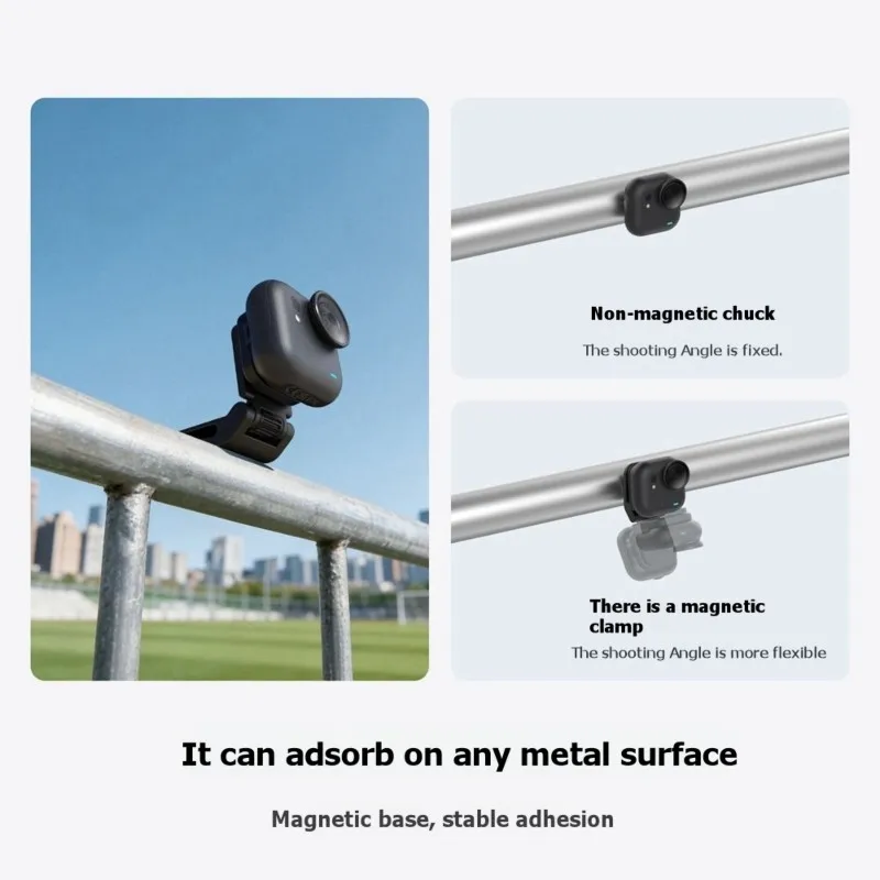TELESIN Mount Magnetic Cap Clip For Insta 360 Go Ultra For Enhanced For First-Person View Photography Photographic Experience