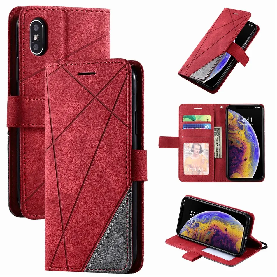 

Stand Business Phone Holster For Case Redmi 7A 8A 9A 9C Note 7 8 9 K20 K30 Pro Mi Poco X3 Nfc 10X 10T Lite Pro Wallet Cover D21G