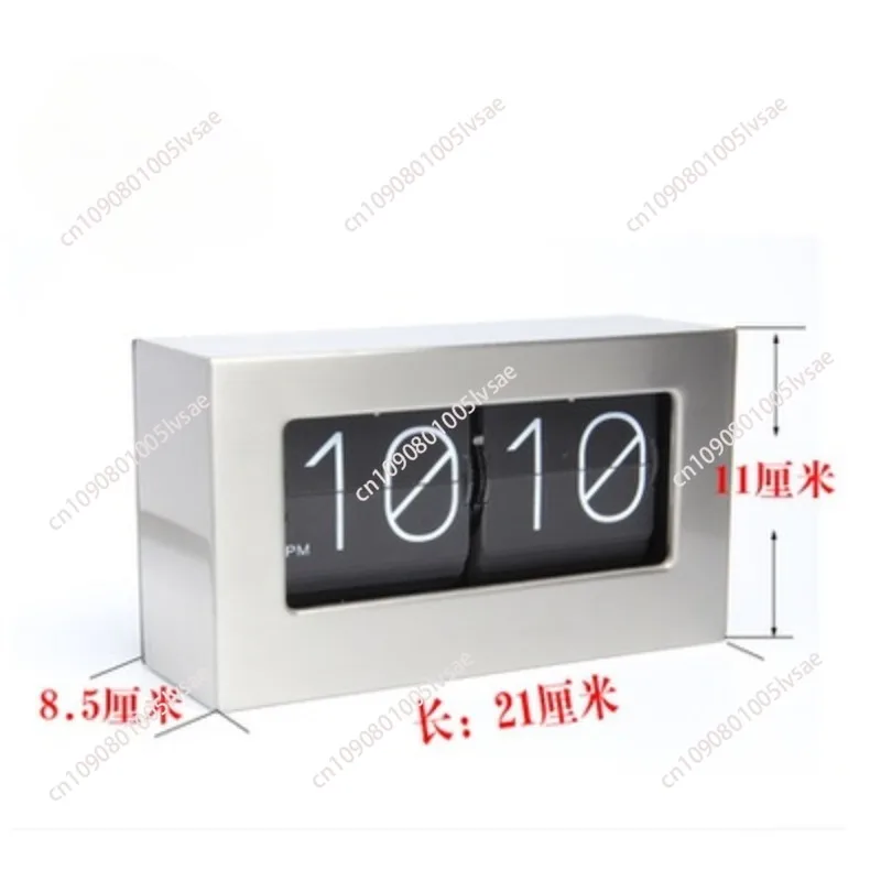 Automatic Page Turning Flip Clock Retro Simple Nordic Table Wall Clock Creative Fashion Electronic Living Room Decoration Gift