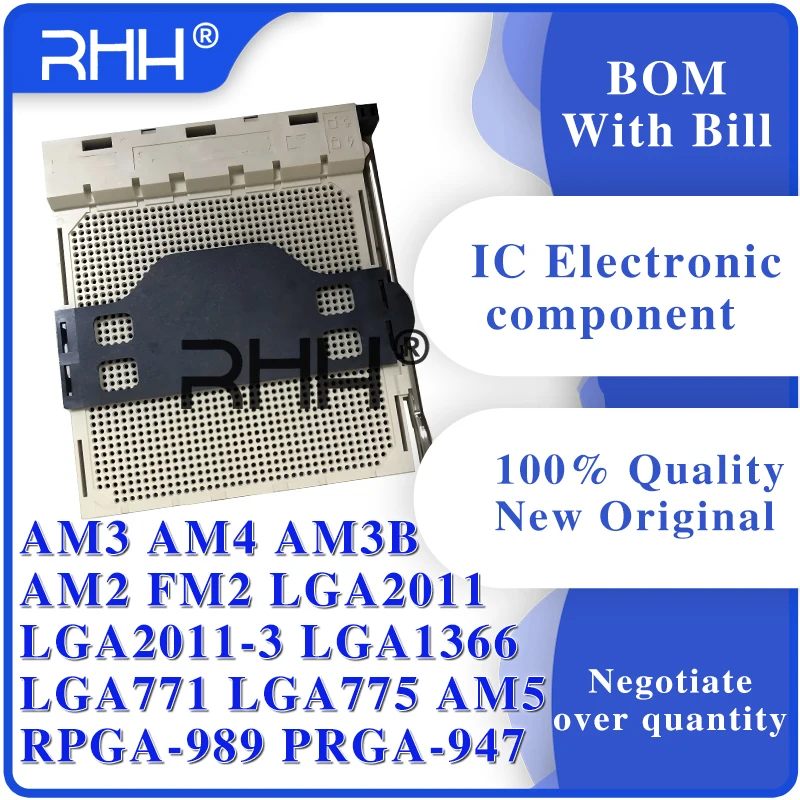 AM3 AM4 AM3B AM2 FM2 LGA2011 LGA2011-3 LGA1366  LGA771 LGA775 AM5 RPGA-989 PRGA-947 Держатель гнезда BGA с жестяными шариками