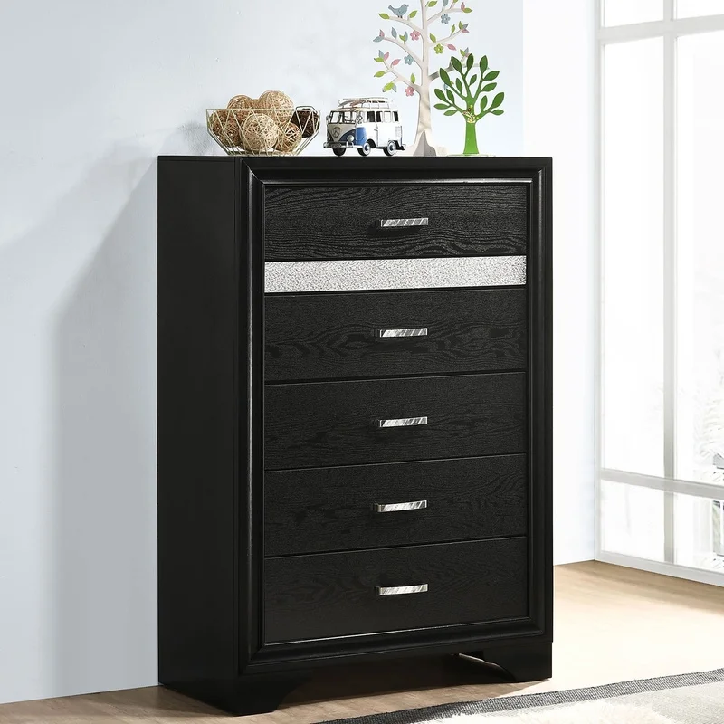 

Annie Black 6-Drawer Bedroom Chest