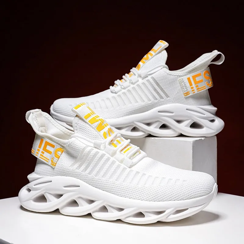 YRZL Men Shoes Sport Comfortable Sneakers Breathable Couple Running Shoes Women Tenis Sports Shoe White Walking Man Sneakers image 4