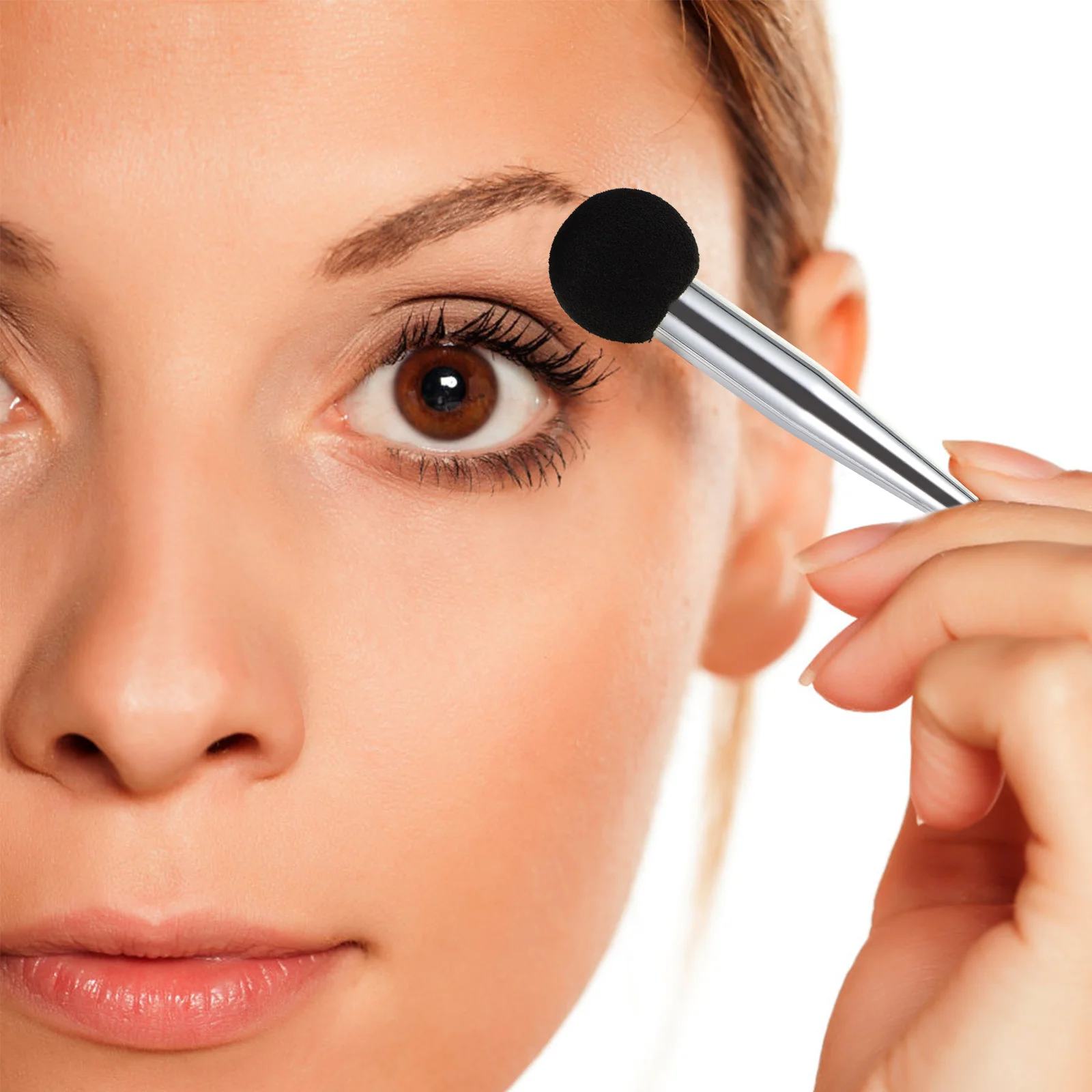 

6Pcs Dual Head Makeup Sponge Brush Eyebrow Eyelash Applicator Tools Set Eyebrow Brush Makeup Sponge Set Make Up Sponges for Face