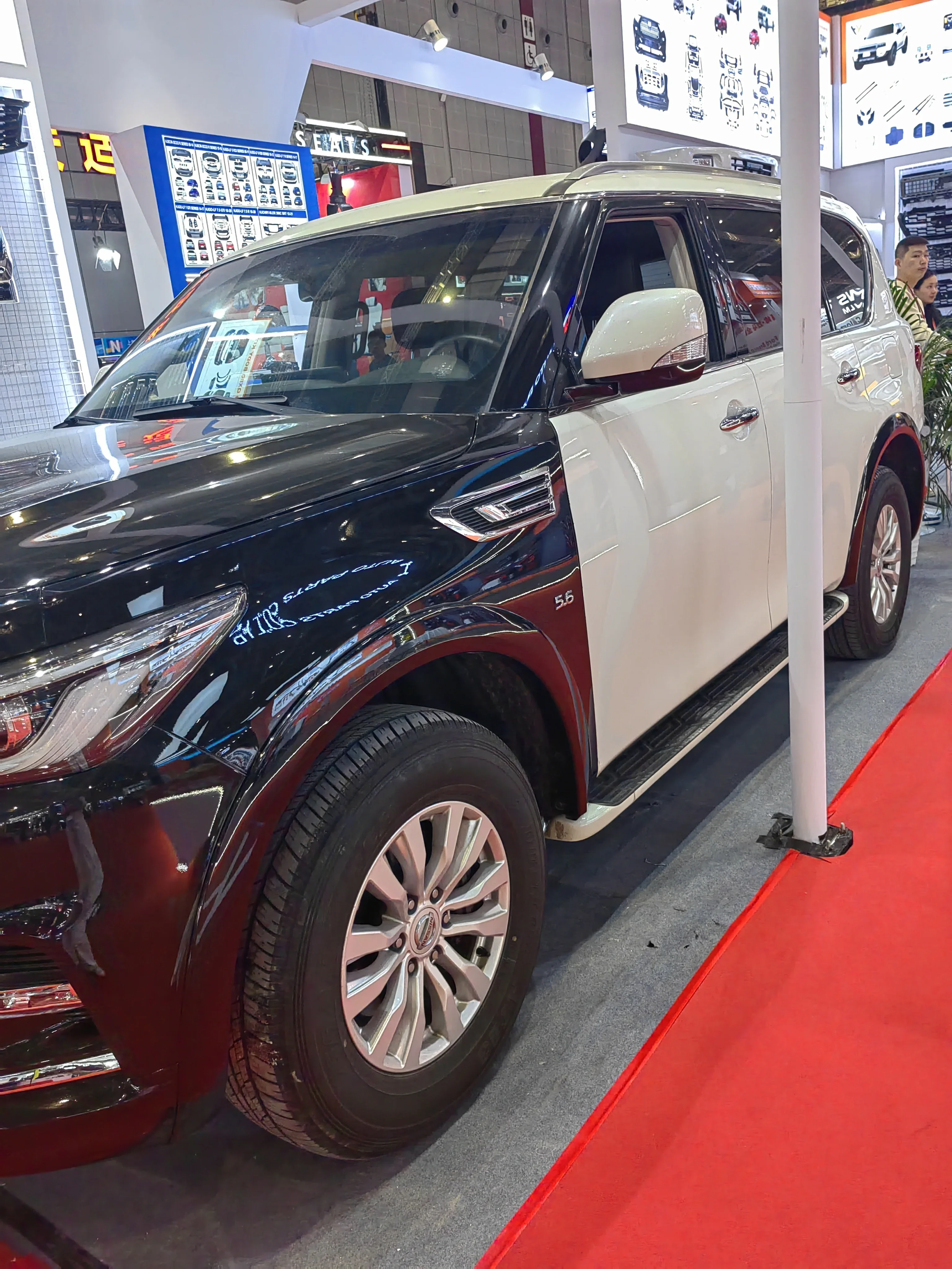 طقم الجسم المصد الأمامي/الخلفي 2010-2019 لنيسان باترول Y62 لإنفينيتي QX56 إلى إنفينيتي QX80 2017 2018 #4