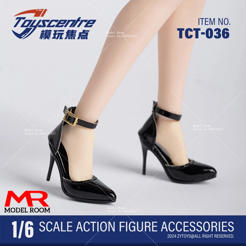 Toys centre TCT-036 1/6 Scale Pointed-toe Sandals with Golden Metal Buckle Model Fit 12'' Female Soldier Action Figure Body Doll