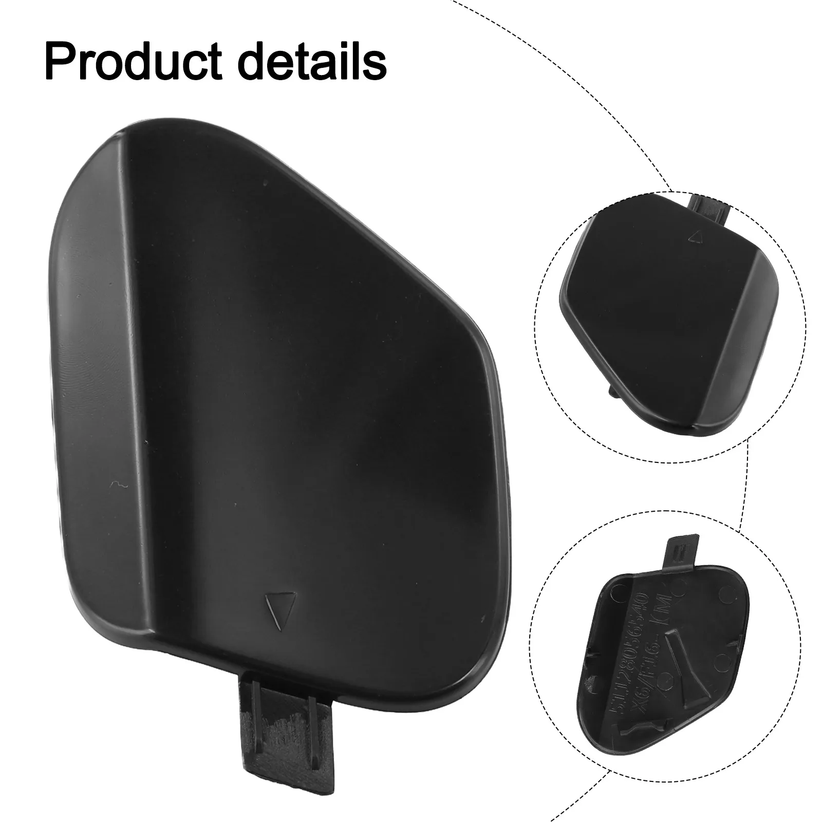 

Car Towing Eye Cover Accessories Rear Cover Protection Cap Unpainted Towing Eye Cap Robust Material Weather Resistant