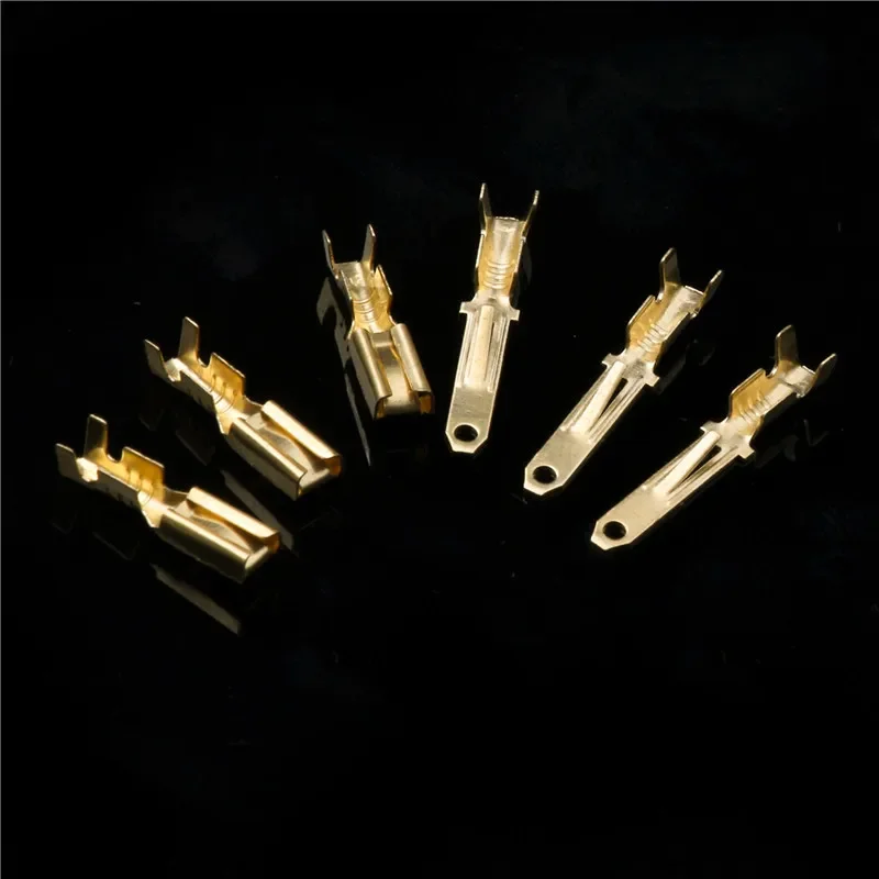 60pcs 10set Car Electrical 2.8mm 2 Pin Wire Terminal Connector Fixed Hook Male Female Terminals Pin Automotive Connector