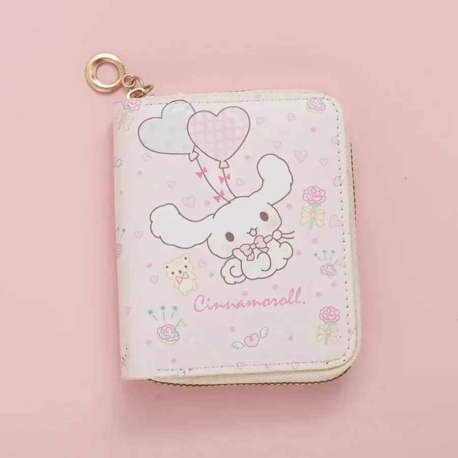 Sanrio New Card Bag Cartoon Cute Short Zipper Purse Girl Student Money Clip Small Fresh Coin Purse