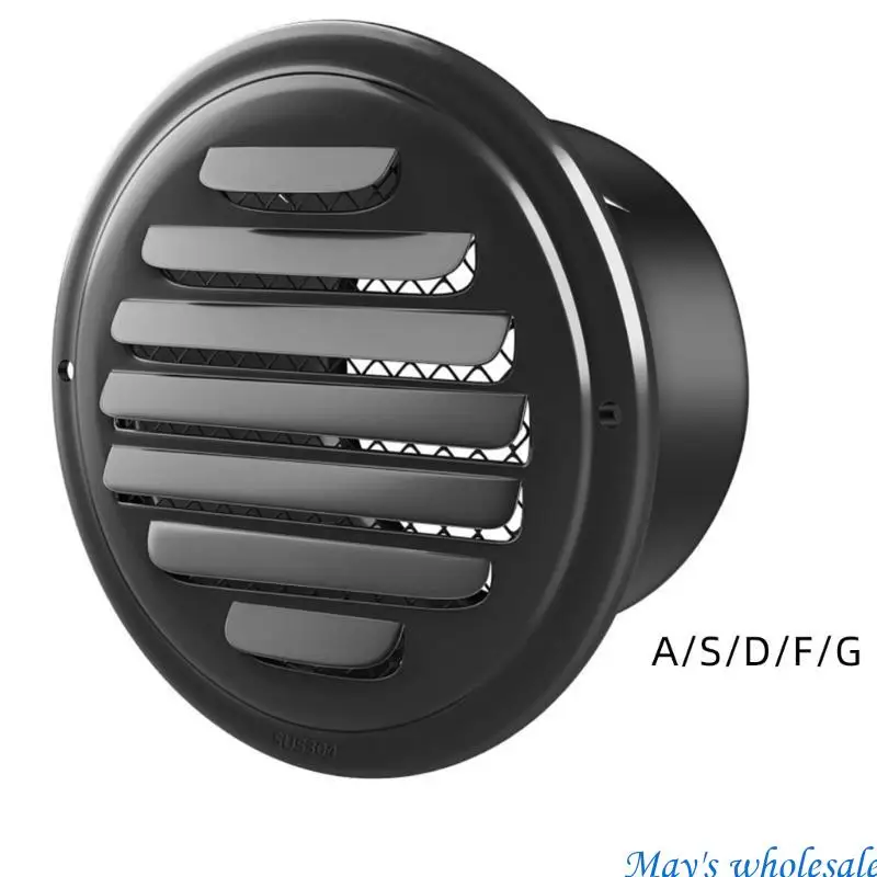 

Practical Sturdy Stainless Steel Round Wall Vent with Fine Designs for Efficient Air Flowing in Garages Daily Use 448A