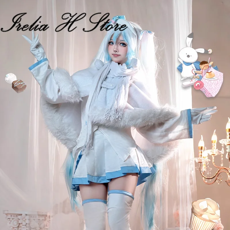 Irelia H Store 2024 Snow Mi Cosplay Costume ku for women winter coat cape Christmas gift