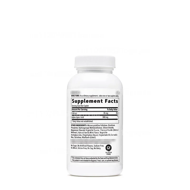 Alpha Lipoic Acid (ALA) Gummies 600mg - Sugar-Free, Pineapple Flavor Supports Antioxidant & Skin Health (60 Capsules)