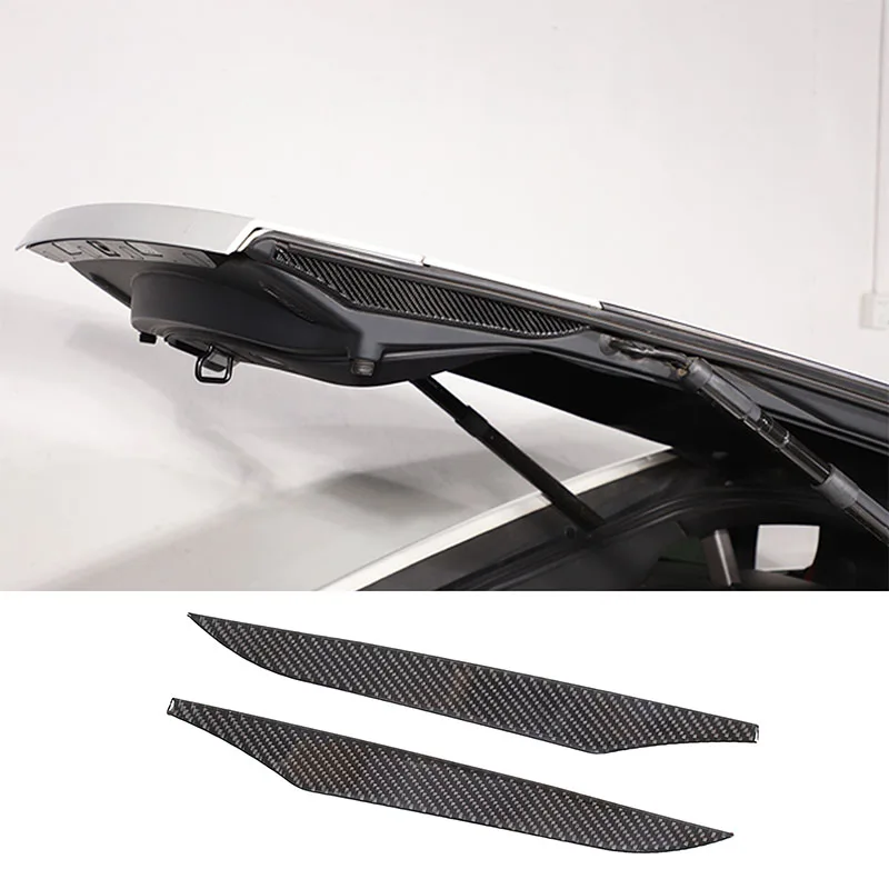 

For 2013-2022 Jaguar F-TYPE Soft Carbon Fiber Car Rear Trunk Tailgate Side Decoration Sticker Car Interior Accessories 2Pcs