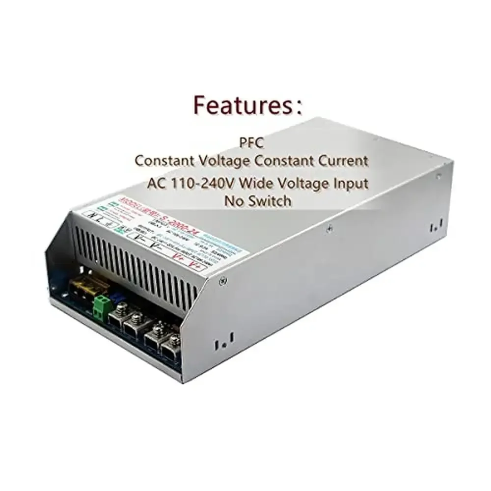 2000W High Efficiency Power Supply 110-240V AC to 24V DC 83A CCTV LED Strip Lights