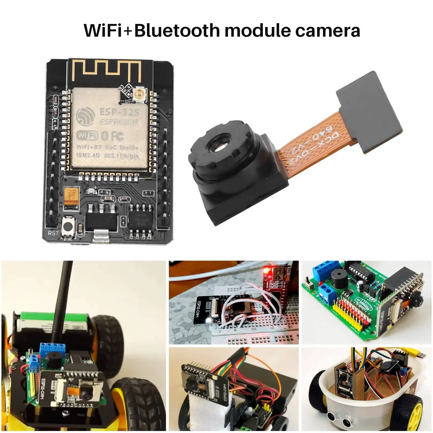 ESP32-CAM WiFi + Bluetooth Module Camera Module Development Board ESP32 Camera OV2640 Seriale FTDI FT232RL Jumper