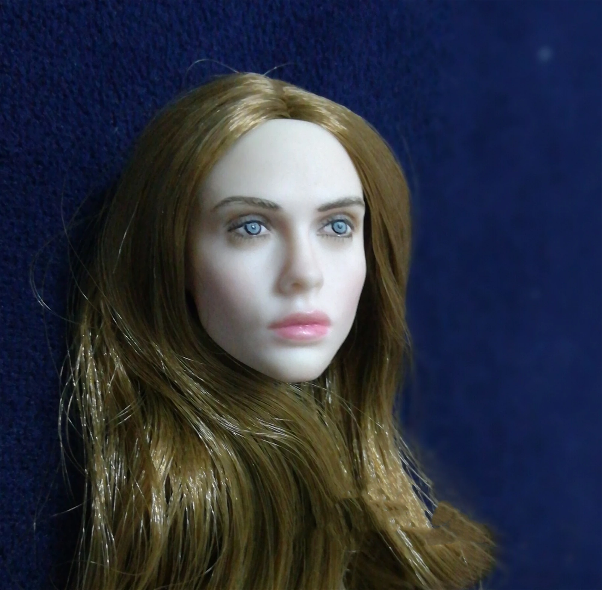 1/6 Golden Hair Willa Head Sculpt Fit for 12'' TBLeague JIAOU Pale Skin Action Figure Body