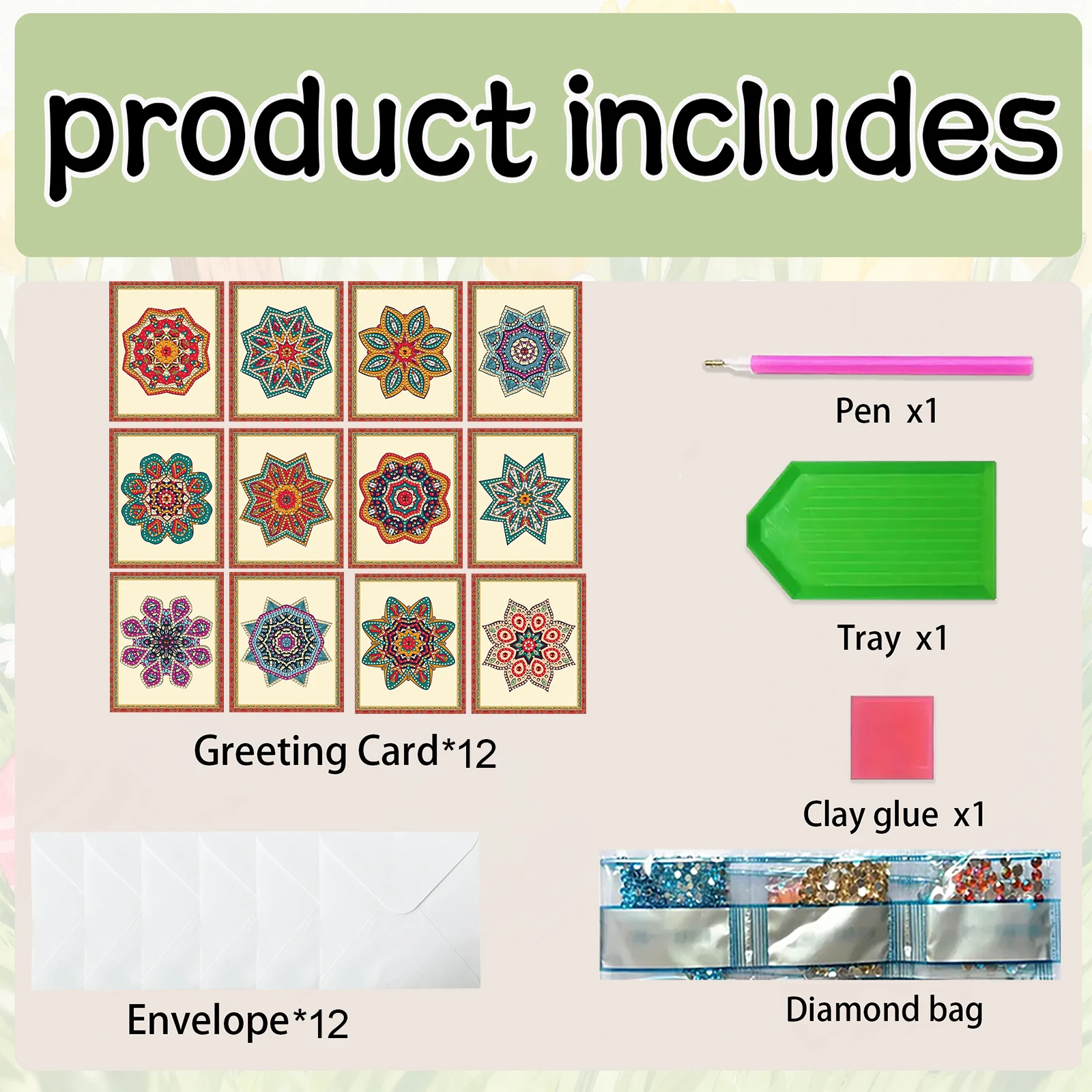 

12 шт., цветок, бабочка, сделай сам, стразы, алмаз, художественная мозаика, открытки с конвертами, ручная работа для взрослых, начинающих, праздничное благословение