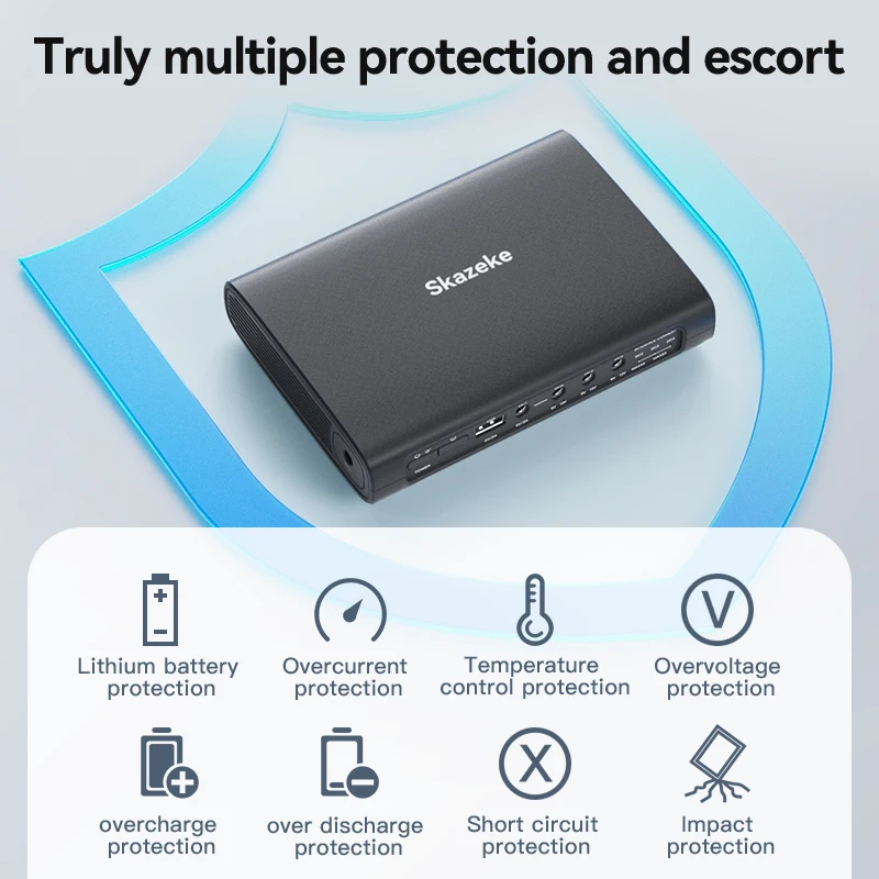 Skazeke MD1 Mini UPS DC مصدر طاقة غير منقطع 25600mAh 5v 9v 12v 3A 90W 220V Home Router Wifi Modem 18650 بطارية احتياطية #3