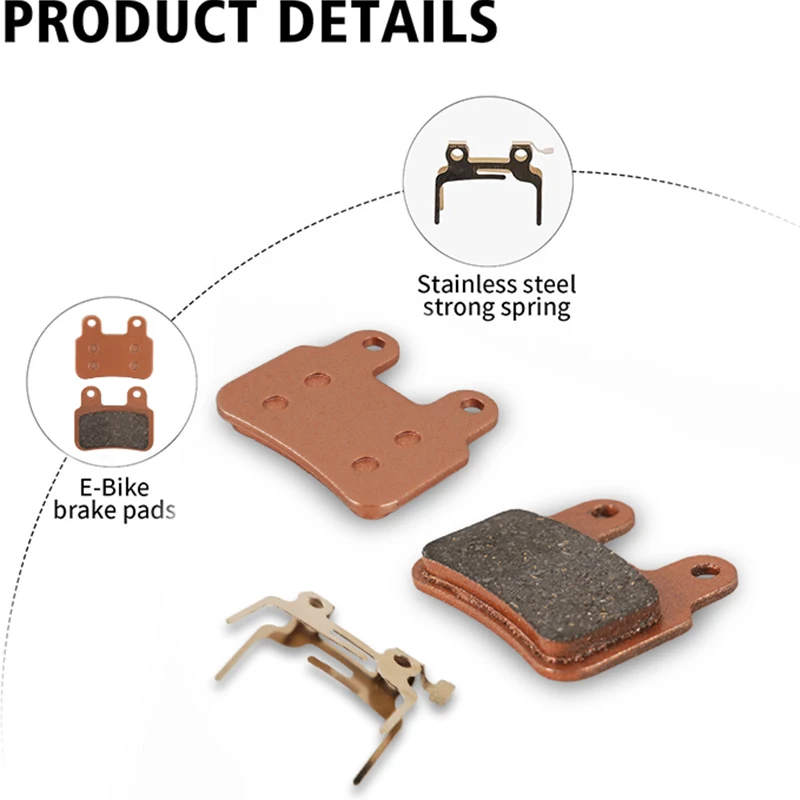 

Direct Fit Brake Pads for Ridstar Q20/Q20 MINI/PRO E-Bike - OEM Compatible Ceramic Disc Brake Pads Set (Front & Rear)