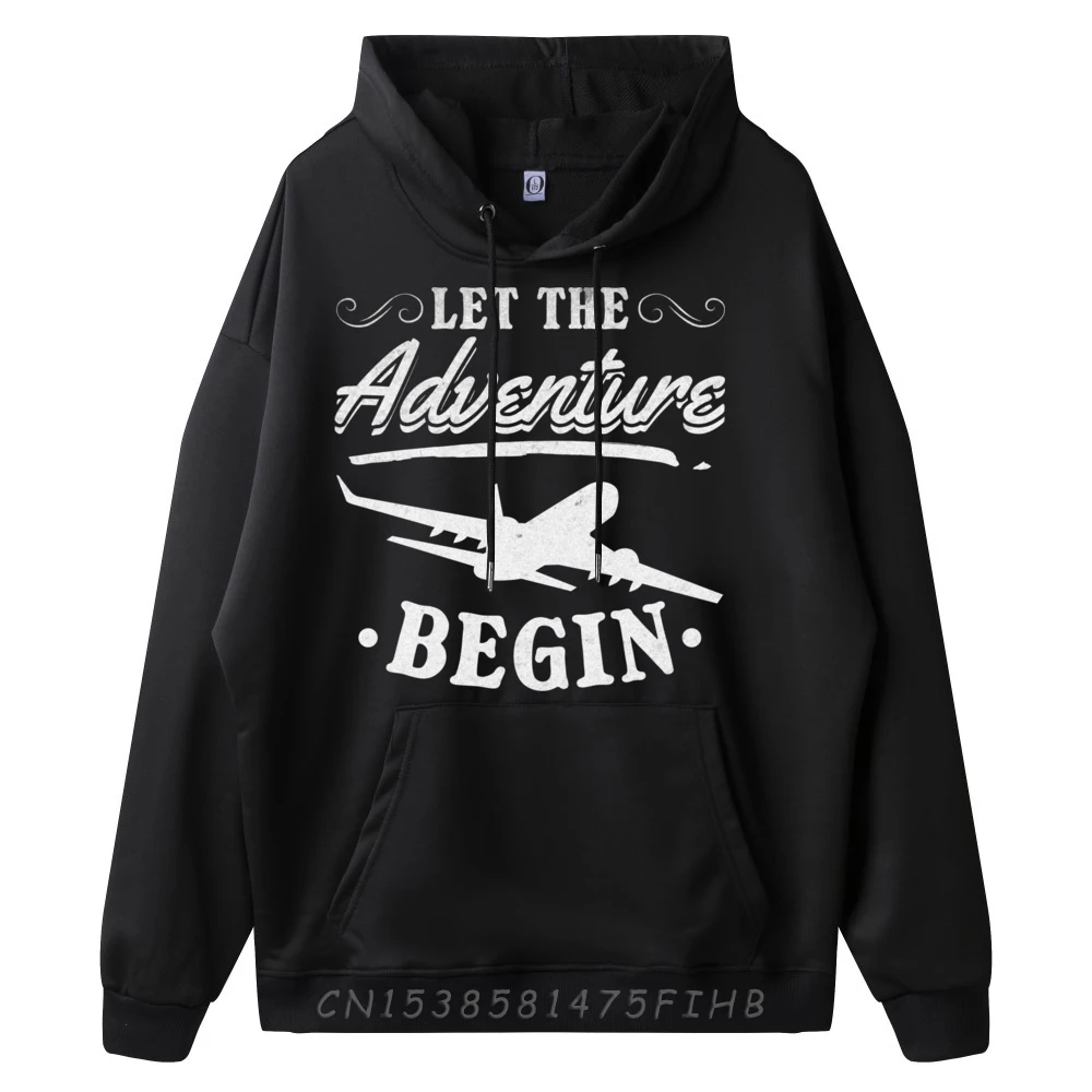 Traveler Let The Adventure Begin Traveling Airplane Travel Grpahic Tee Luxury Brand Mother's Day