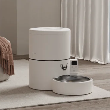 The Newest Unlimited Expansion 30L Plastic Stylish Automatic Dog & Cat Pet Feeder with Timed Food Dispenser